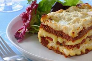 Ground beef lasagna