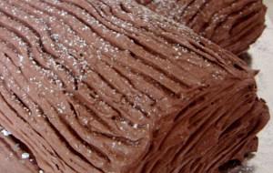Chocolate sponge cake roll ( Greek chocolate kormos )