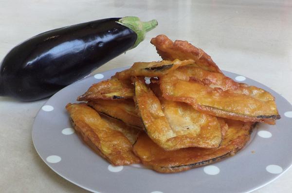 Fried eggplants