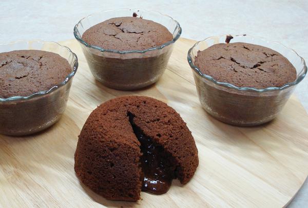 Chocolate and chestnut souffle