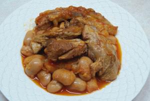 Lamb with butter beans