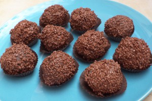 Milk chocolate truffles
